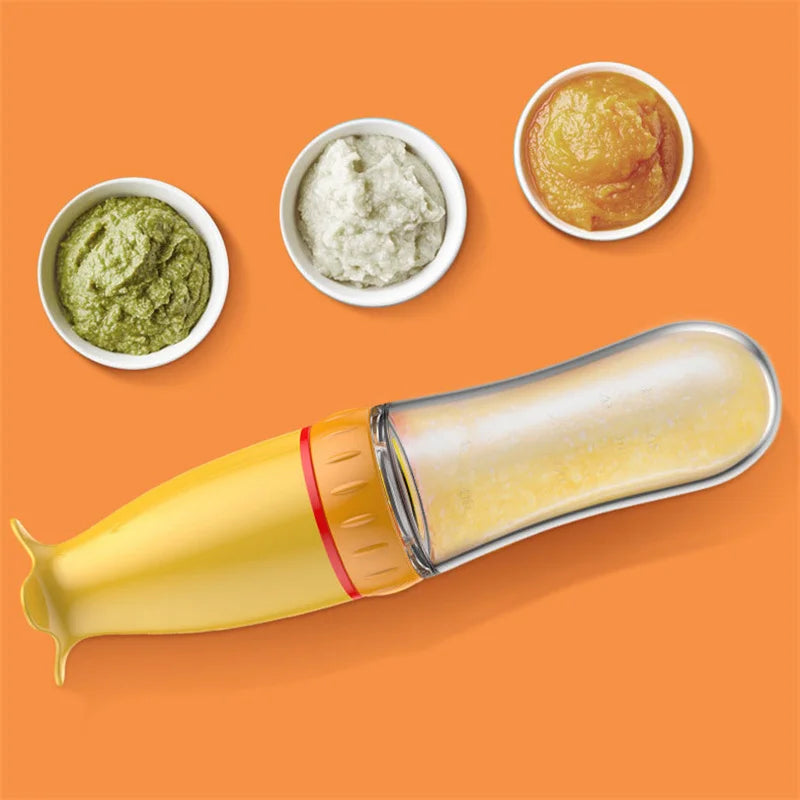 Silicone Baby Feeding Spoon with bottle